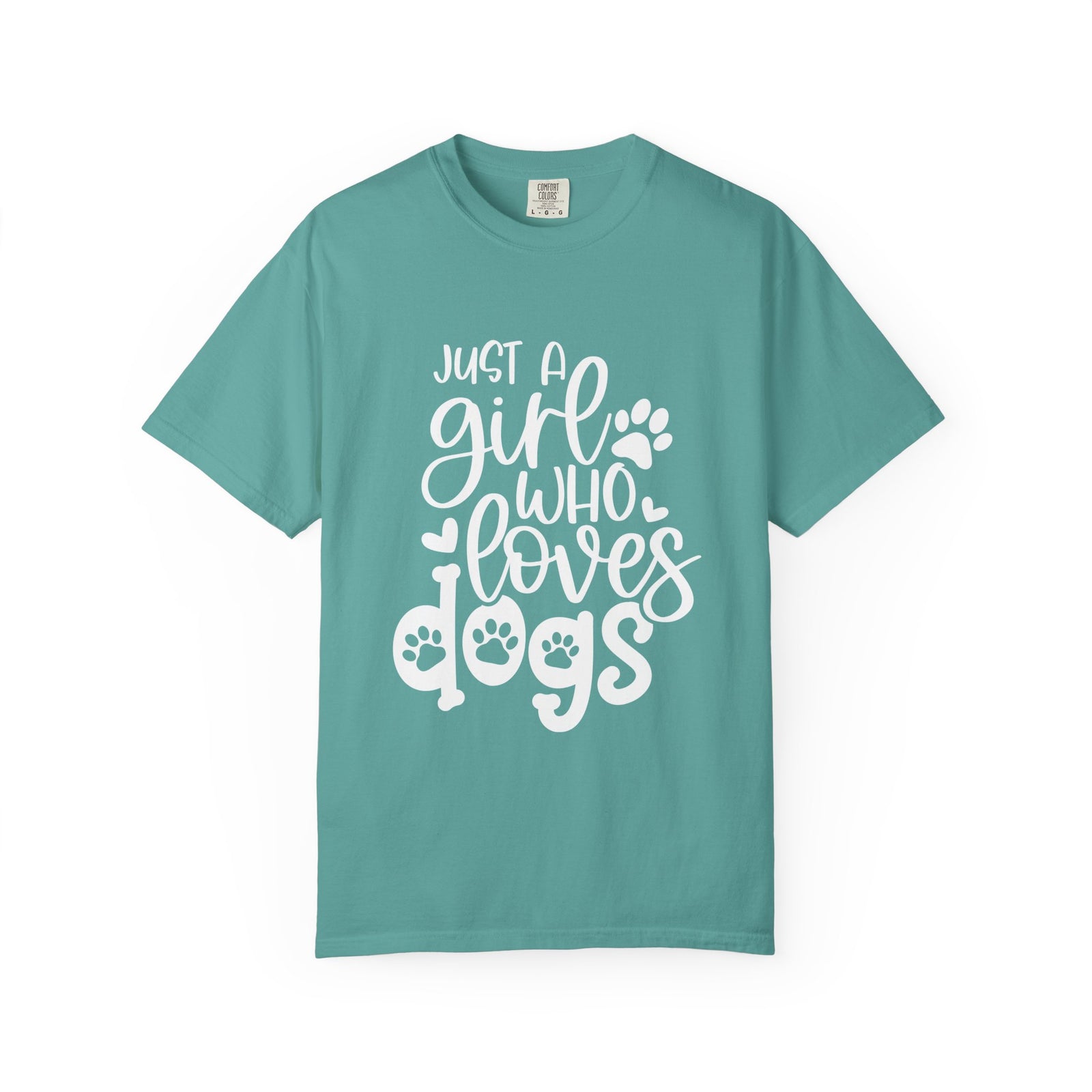 Just a Girl Who Loves Dogs T-Shirt Cute Dog Mom Graphic Tee