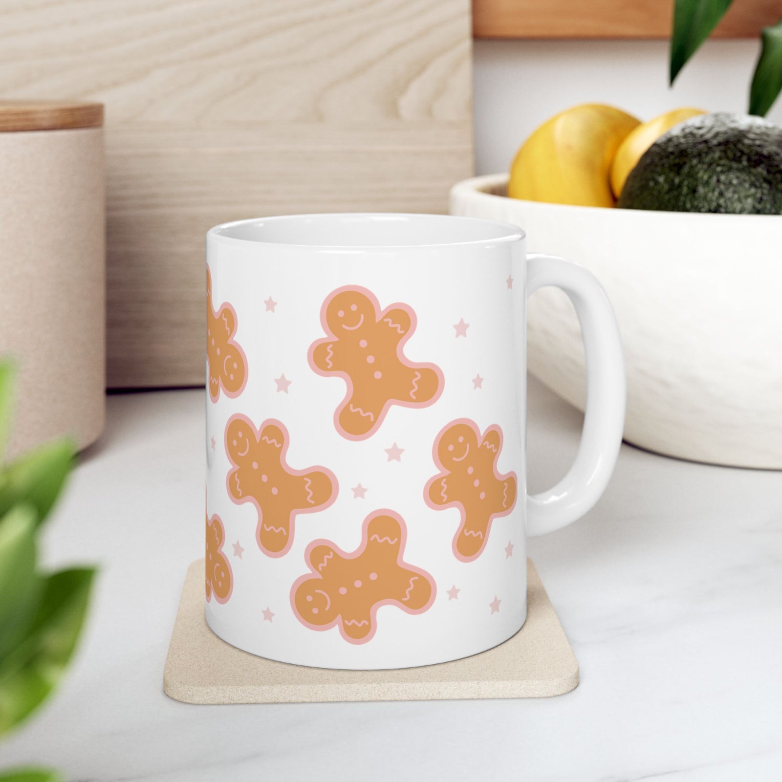 Sweet Gingerbread Cookies Ceramic Mug Coffee Cup (11oz & 15oz)