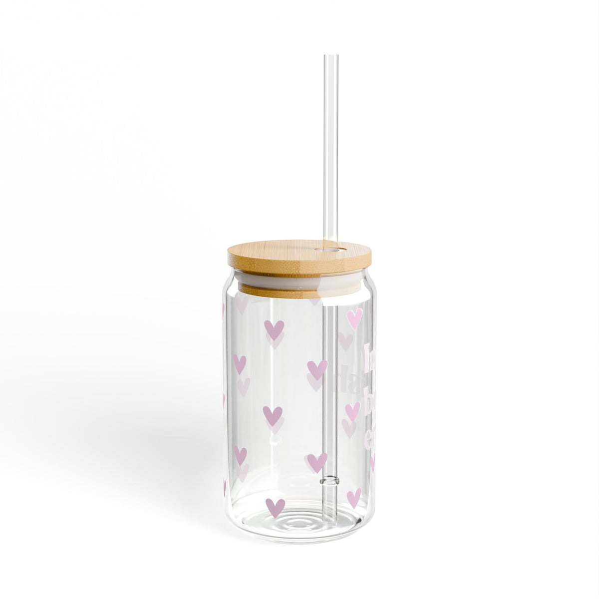 In My Bookish Era Tumbler Sipper Glass 16oz — Reusable Drink Jar with Lid & Straw - Sydney So Sweet