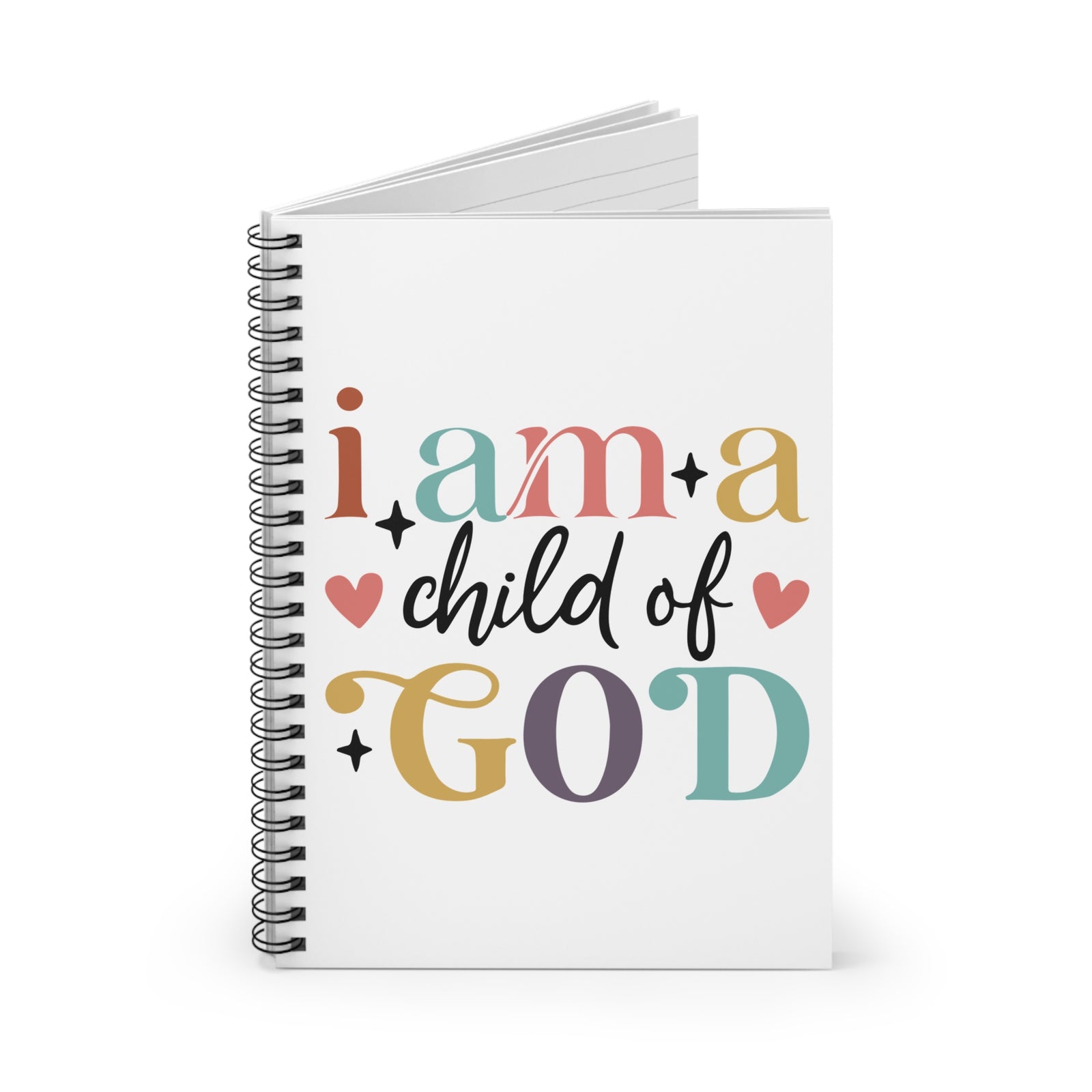 Child of God Spiral Notebook Inspirational Christian Ruled Journal