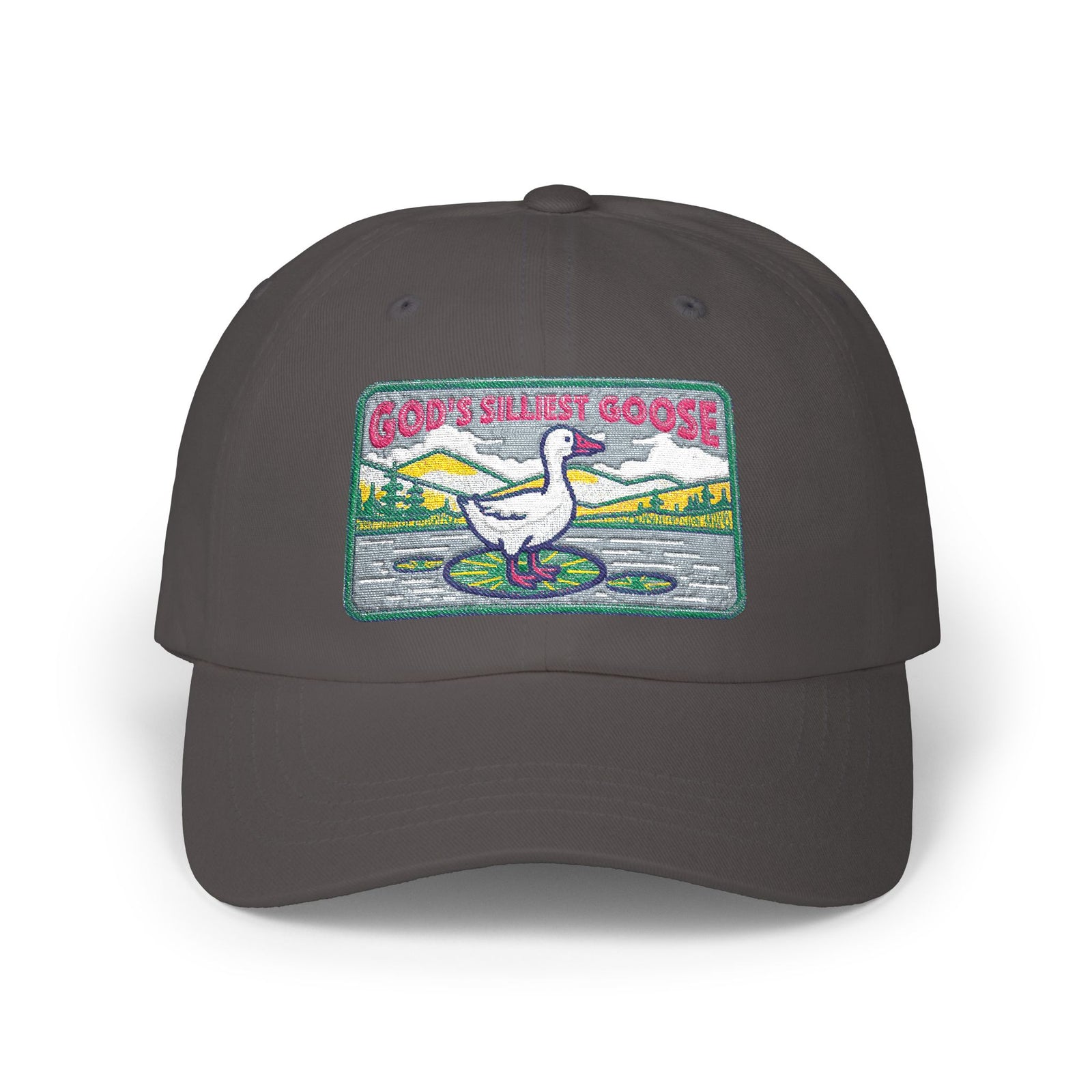 God's Silliest Goose Vintage Embroidered Patch Dad Hat