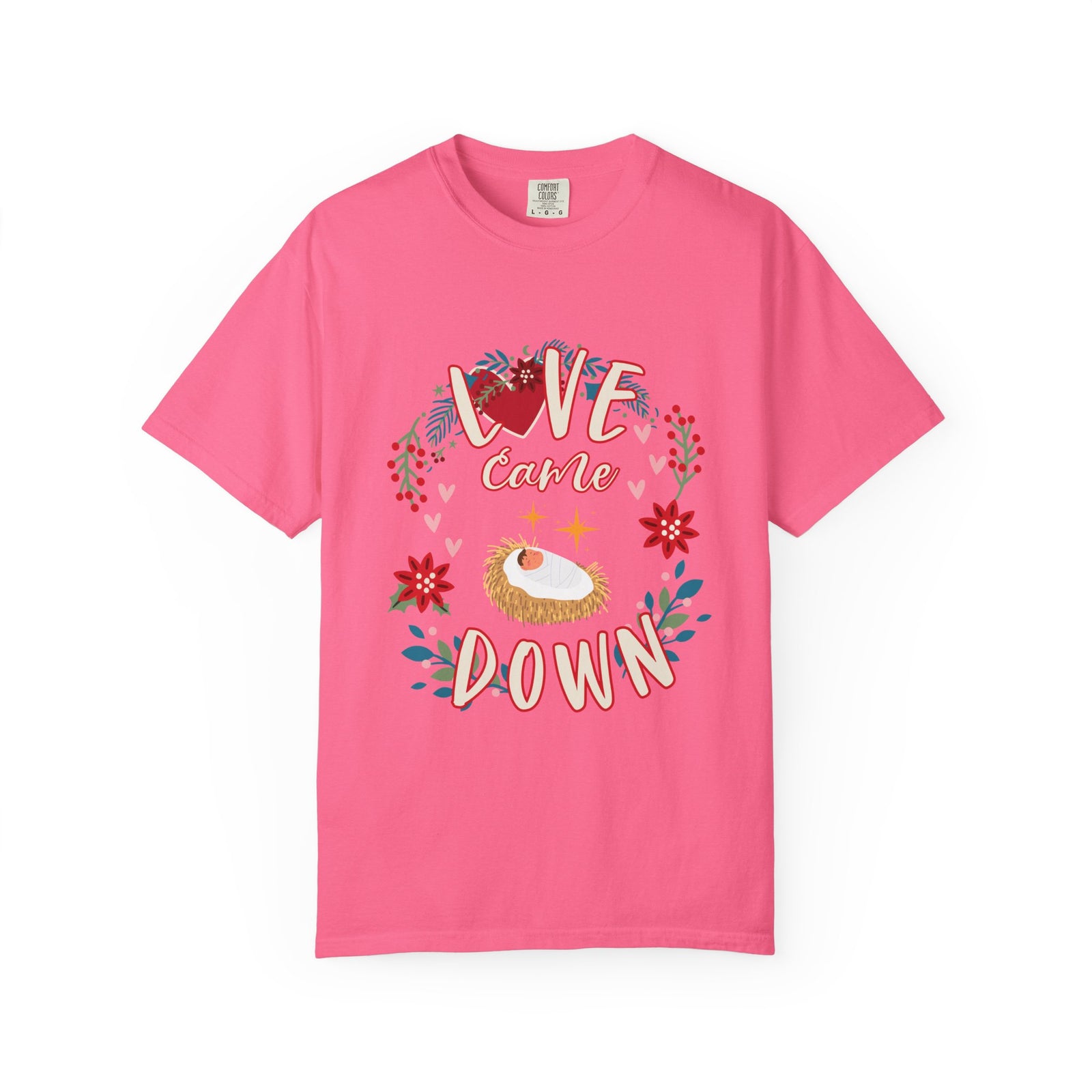 Love Came Down Christmas T-Shirt Christian Graphic Tee