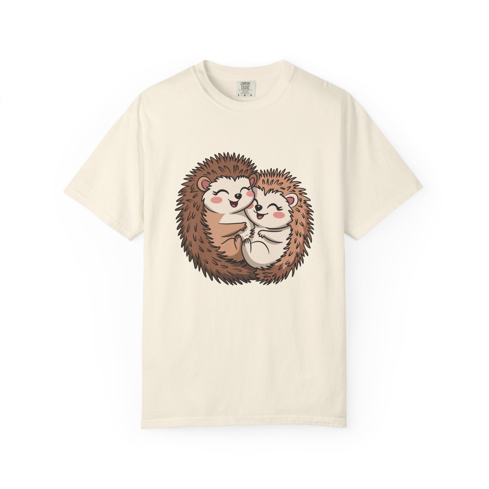 Hedgehog Hug Graphic T-Shirt Unisex Short Sleeve Tee - Sydney So Sweet