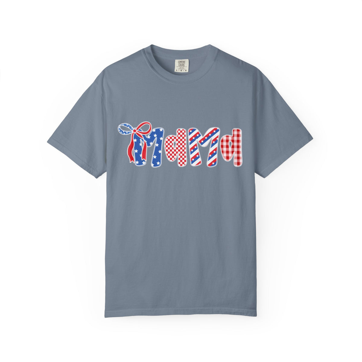 Patriotic Mama USA Graphic T-Shirt 4th of July Mom Tee
