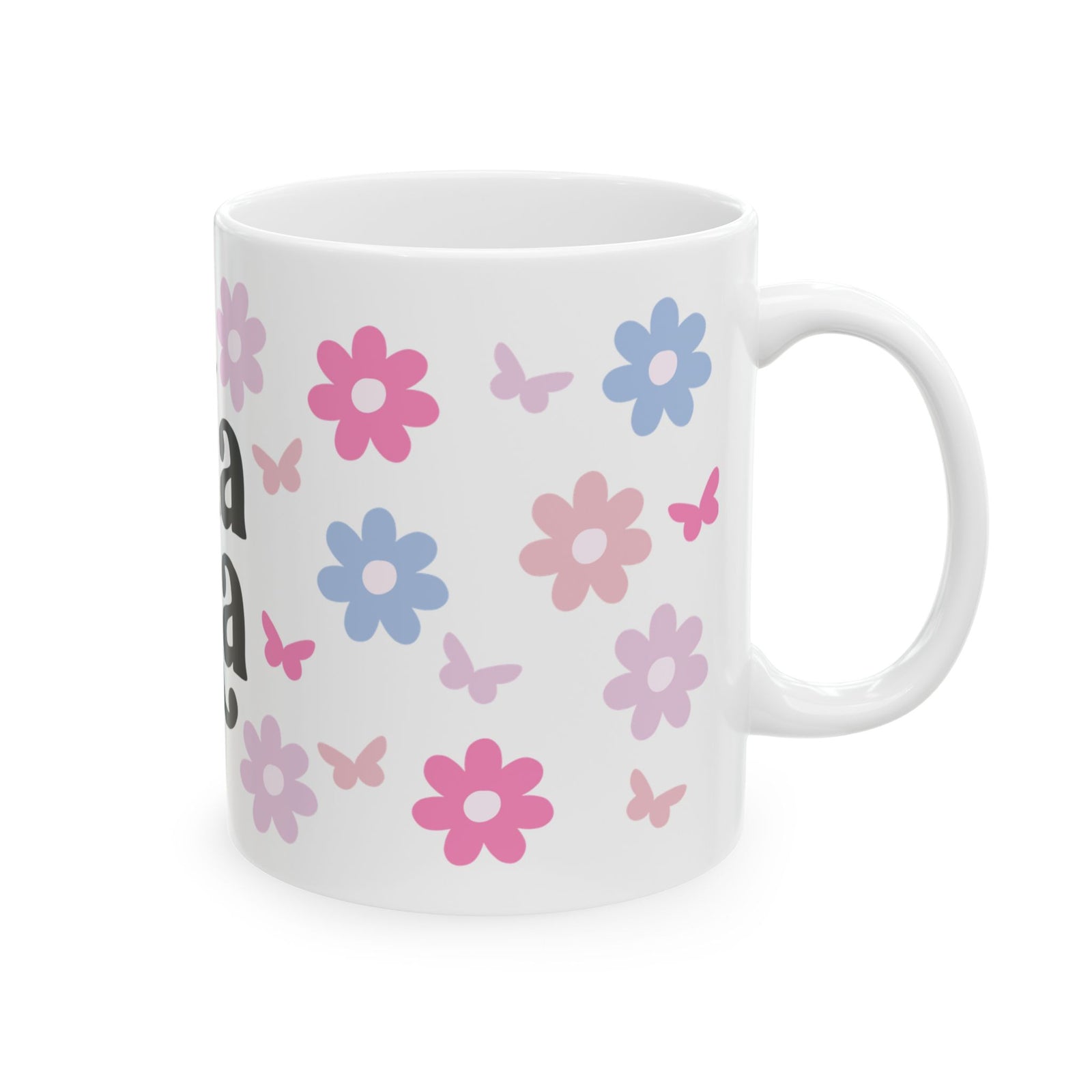 Mama Floral Cute Ceramic Mug Coffee Cup (11oz & 15oz)