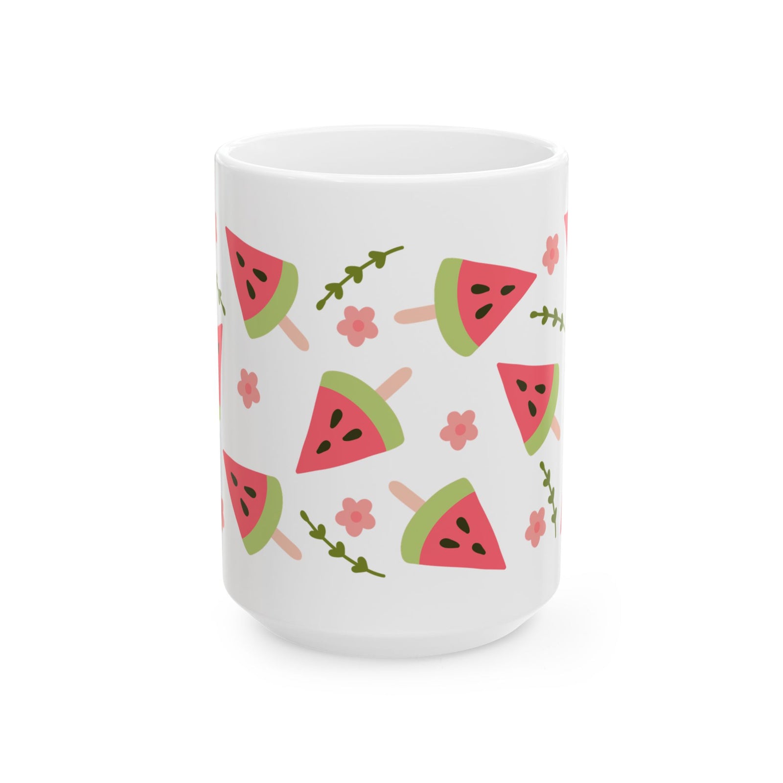 Watermelon Slice Cute Ceramic Mug Coffee Cup (11oz & 15oz)