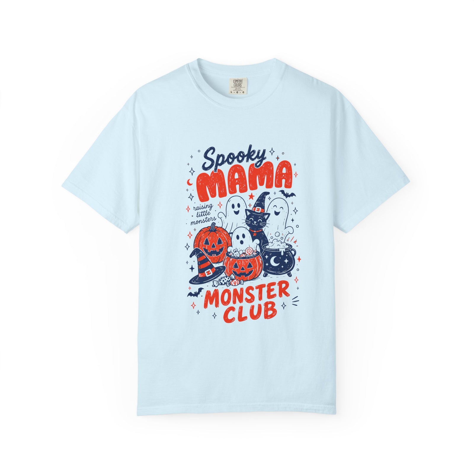 Spooky Mama Monster Club T-Shirt Cute Mom Halloween Tee