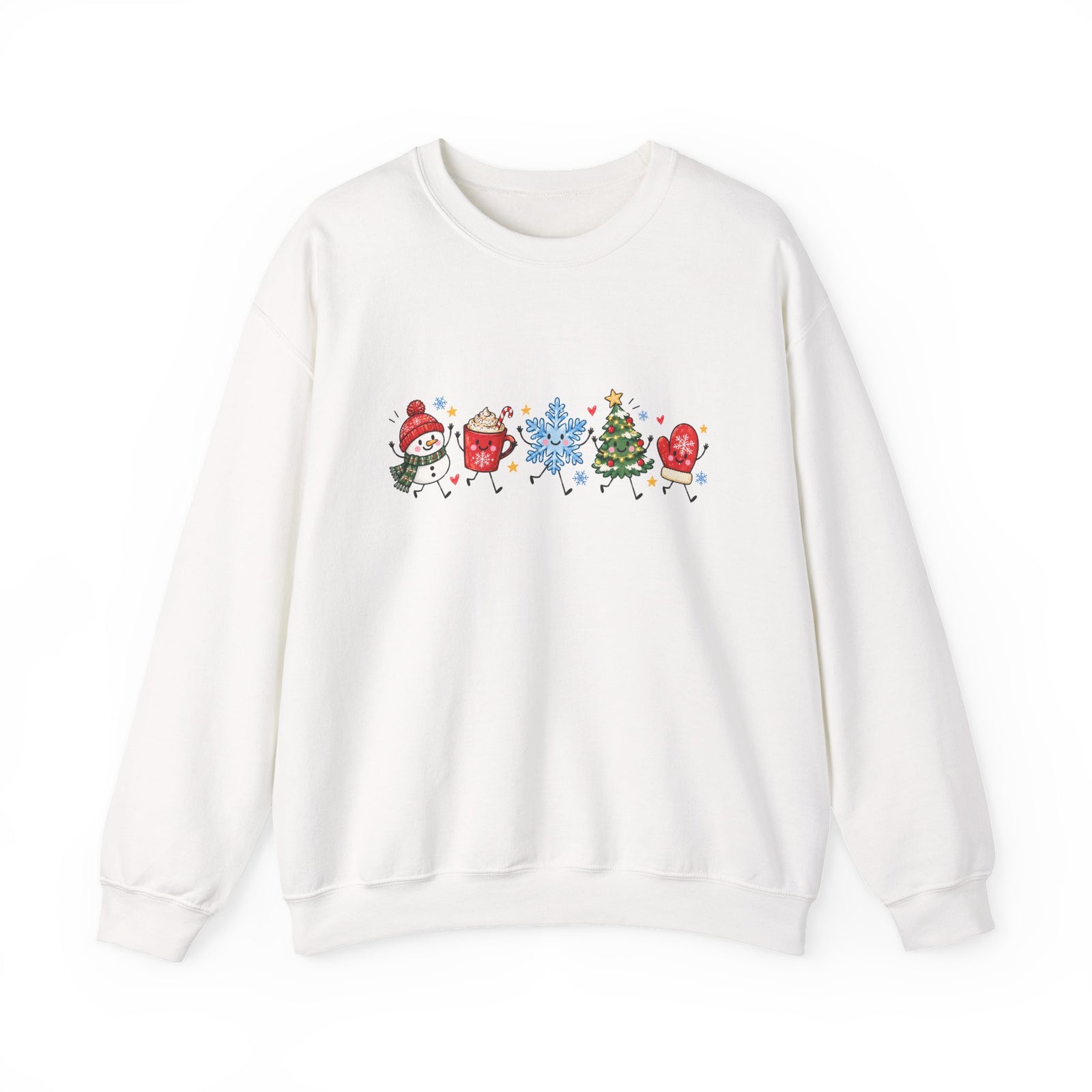 Winter Doodles Christmas Crewneck Women's Sweatshirt