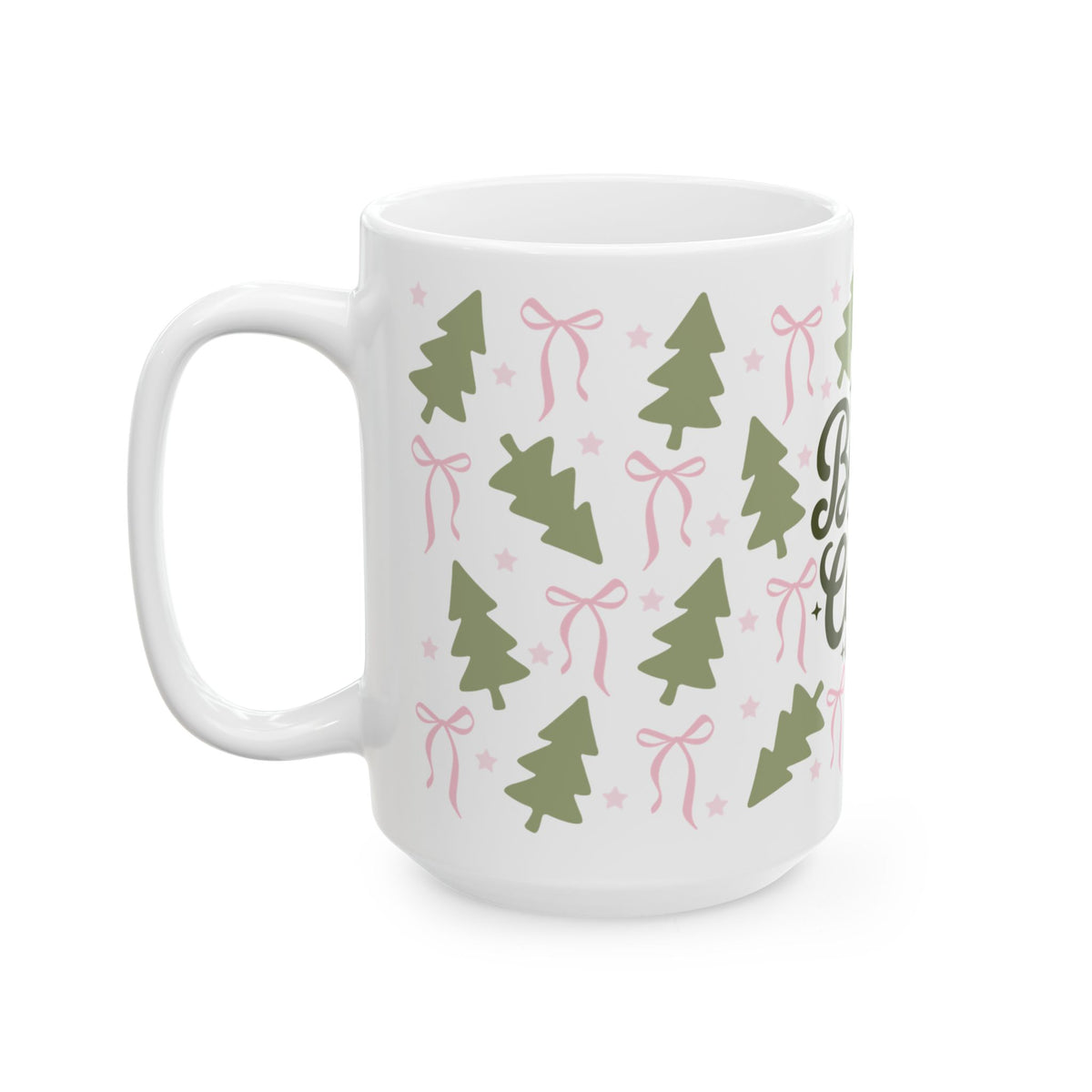 Books & Coffee Coquette Trees Ceramic Mug Coffee Cup (11oz & 15oz)