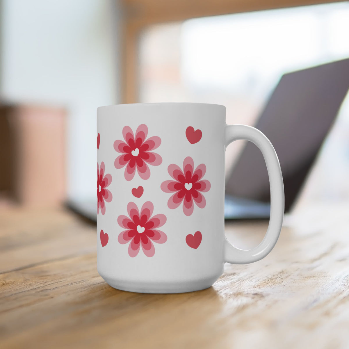 Love Bloom Mug — Cute Valentine’s Day Coffee Cup (11oz & 15oz) - Sydney So Sweet