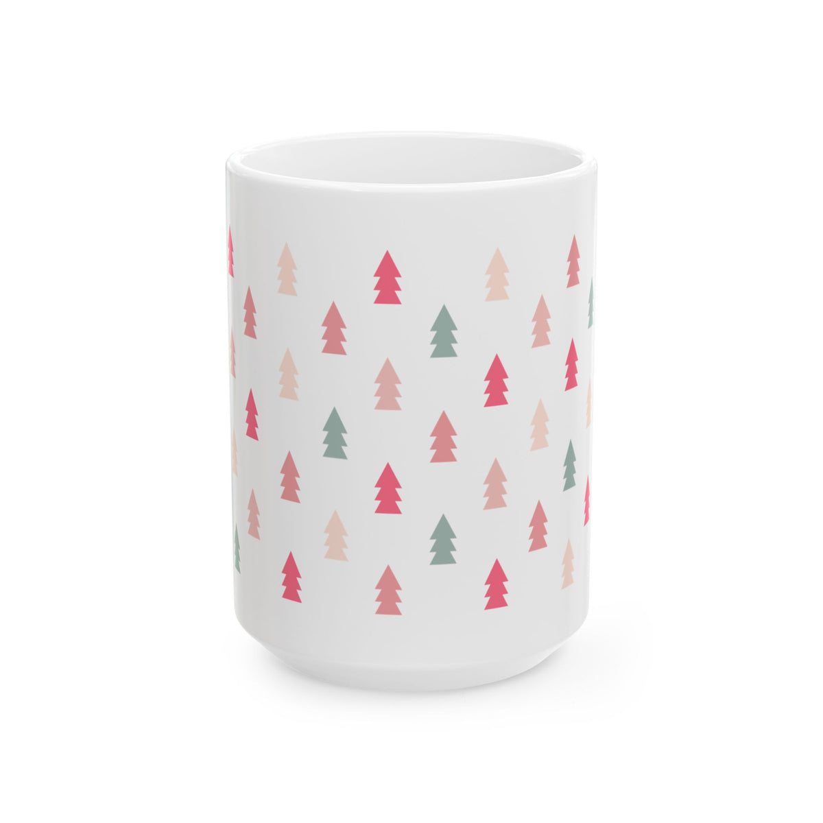 Mini Christmas Trees Ceramic Mug Coffee Cup (11oz & 15oz)