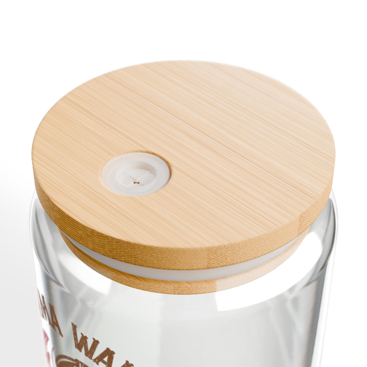Just a Mama Walkin' with the Lord Sipper Glass 16oz Reusable Drink Jar with Lid & Straw