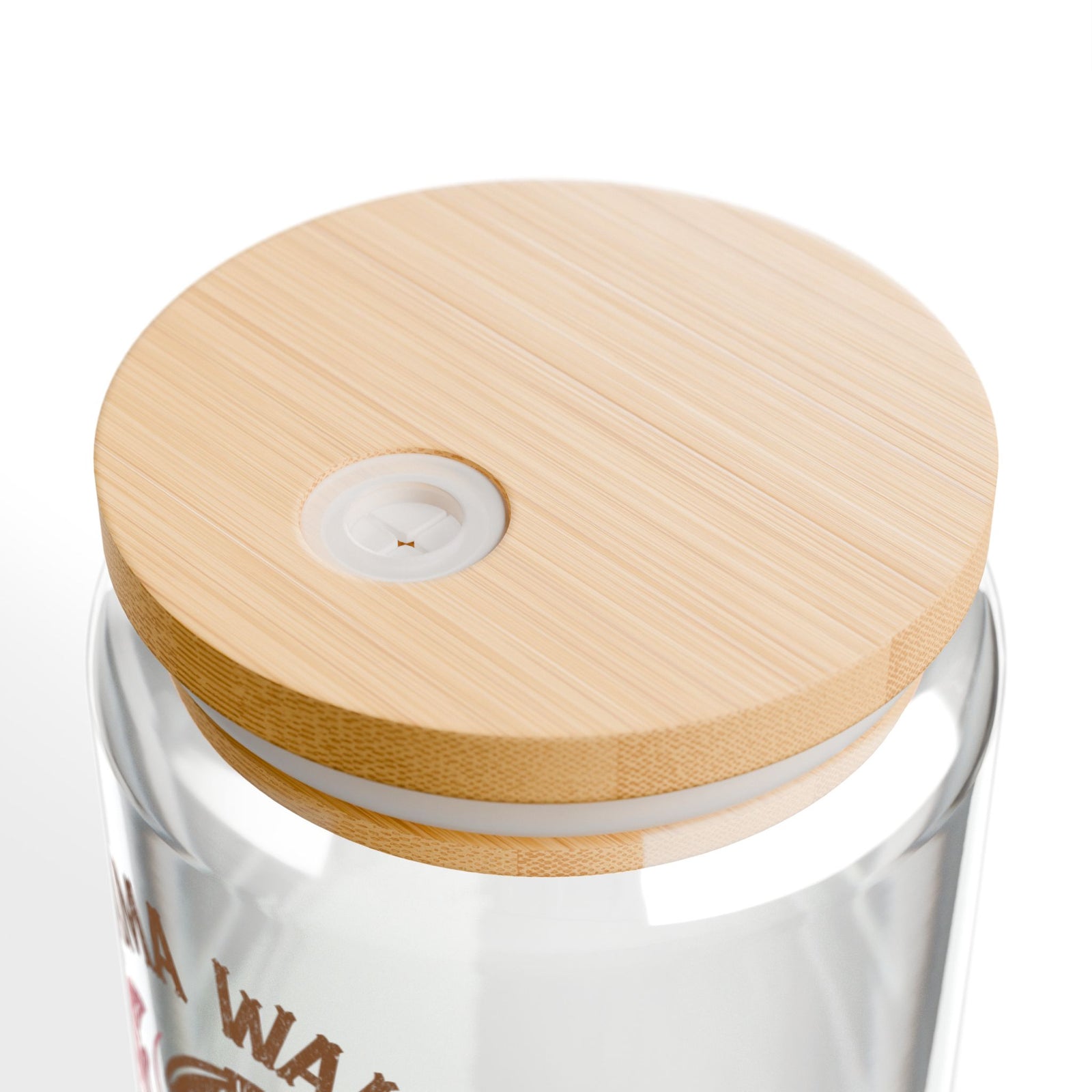 Just a Mama Walkin' with the Lord Sipper Glass 16oz Reusable Drink Jar with Lid & Straw