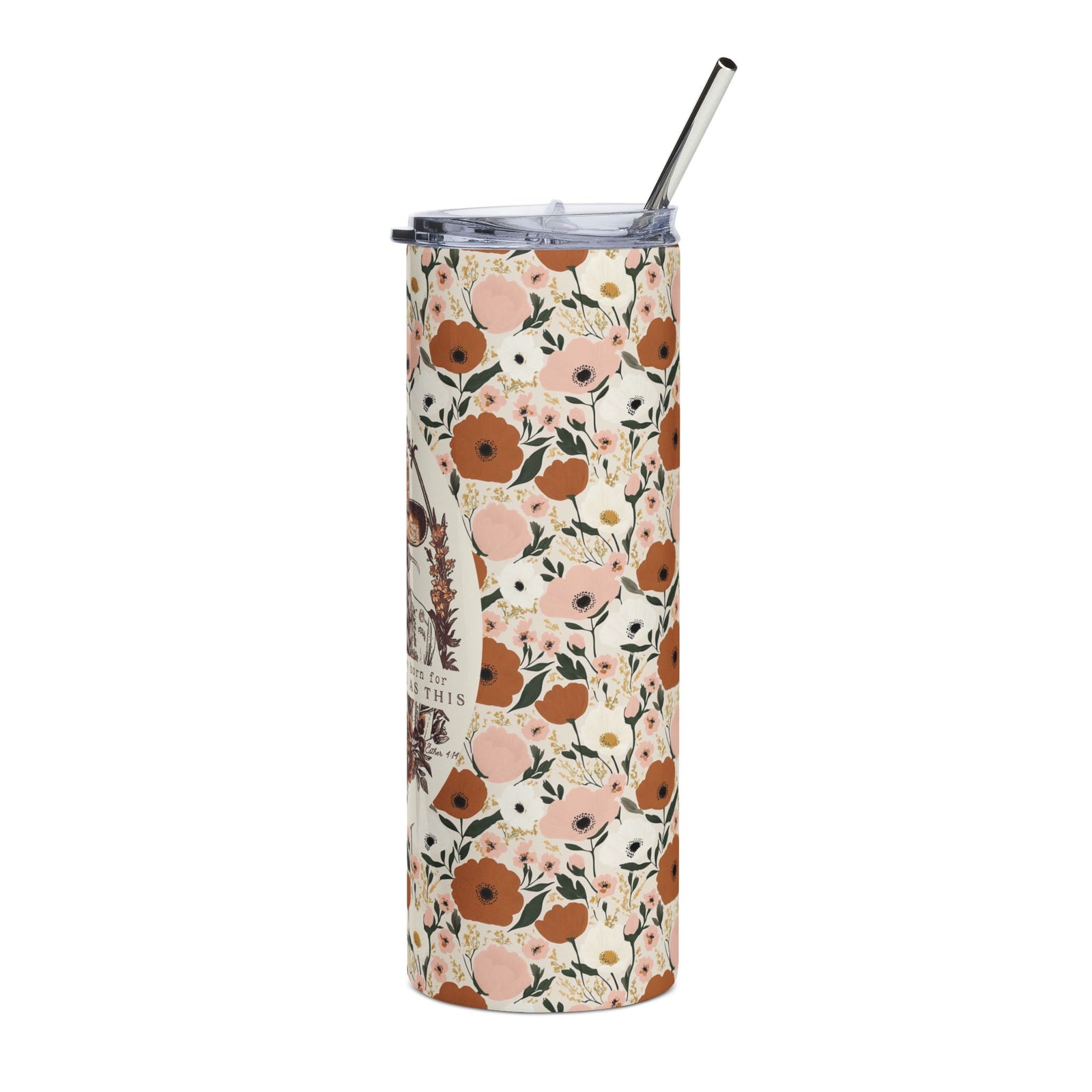 Such a Time as This 20oz Floral Cowgirl Stainless Steel Tumbler Travel Cup