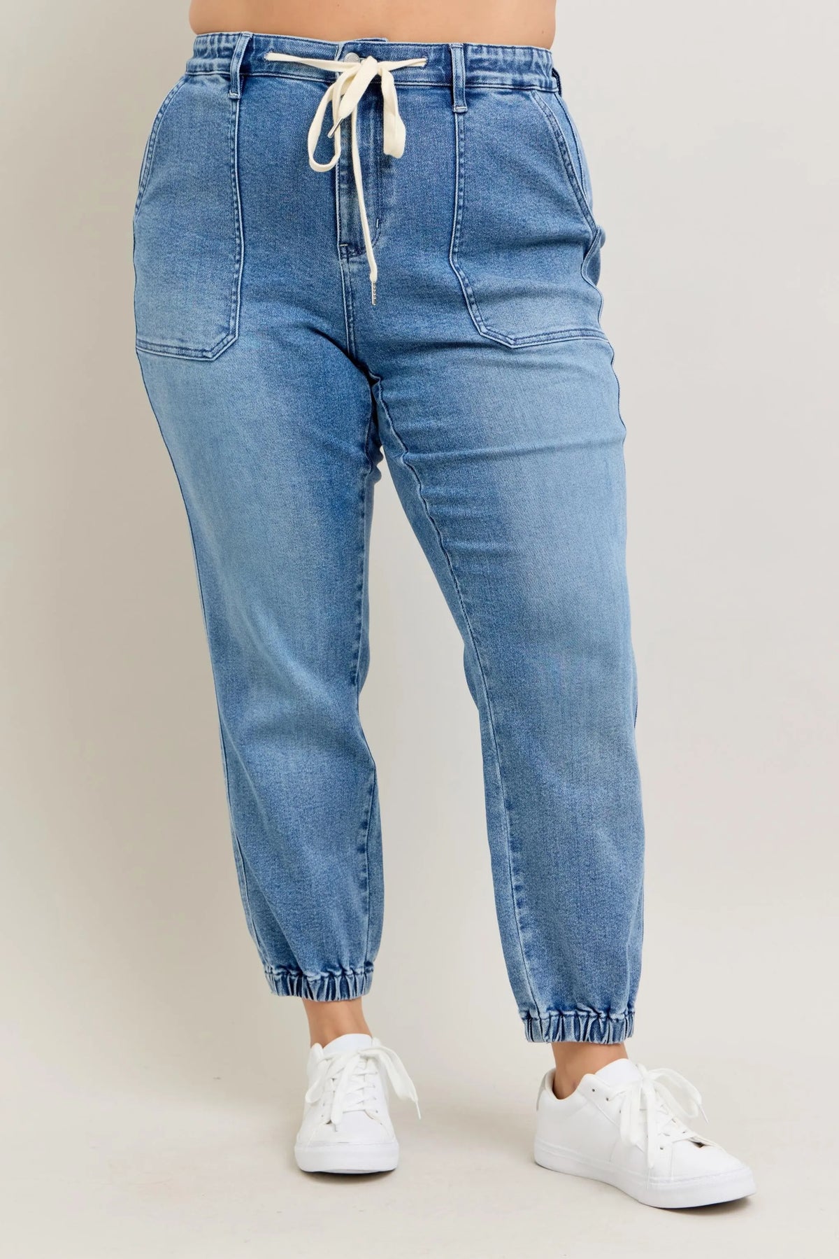 Judy Blue Full Size High Waist Denim Jogger Plus Size - Sydney So Sweet