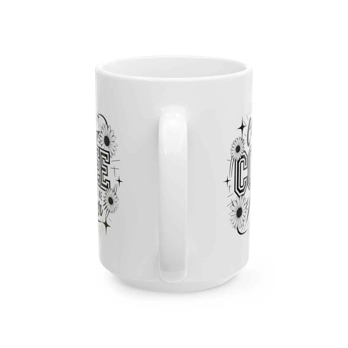 Coffee Makes Me Nicer Retro Cute Ceramic Mug Coffee Cup (11oz & 15oz)