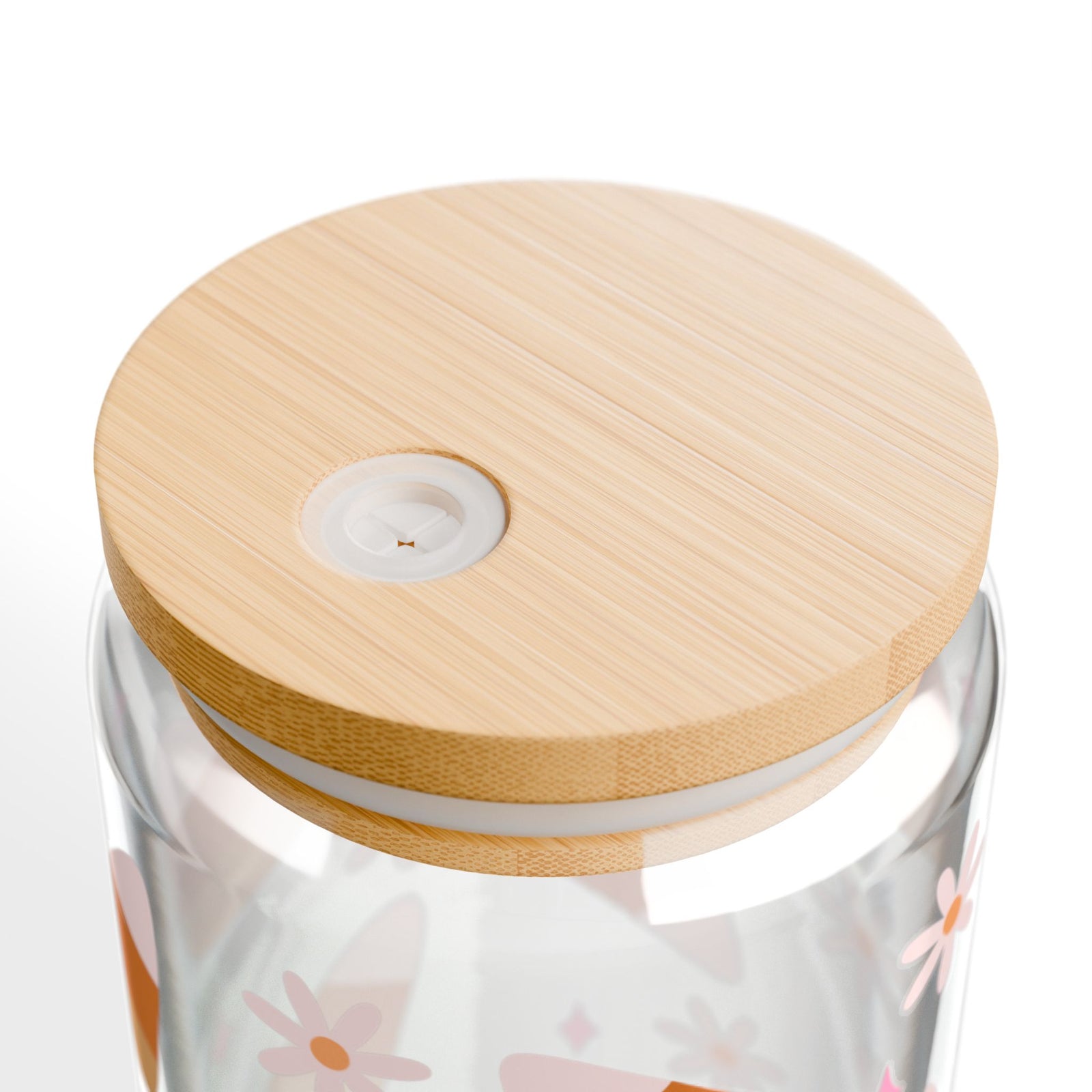 Candy Corn Cute Sipper Glass 16oz Reusable Drink Jar with Lid & Straw