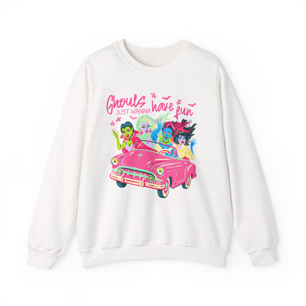 Ghouls Just Wanna Have Fun Halloween Monsters Sweatshirt Fun Graphic Tee Pullover