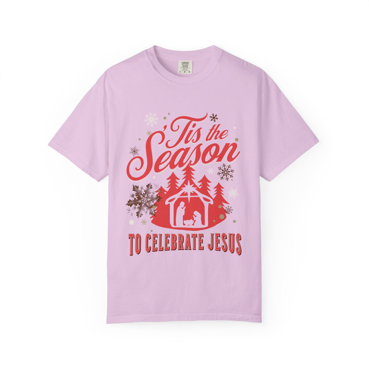 Tis the Season to Celebrate Jesus Christmas T-Shirt Christian Graphic Tee