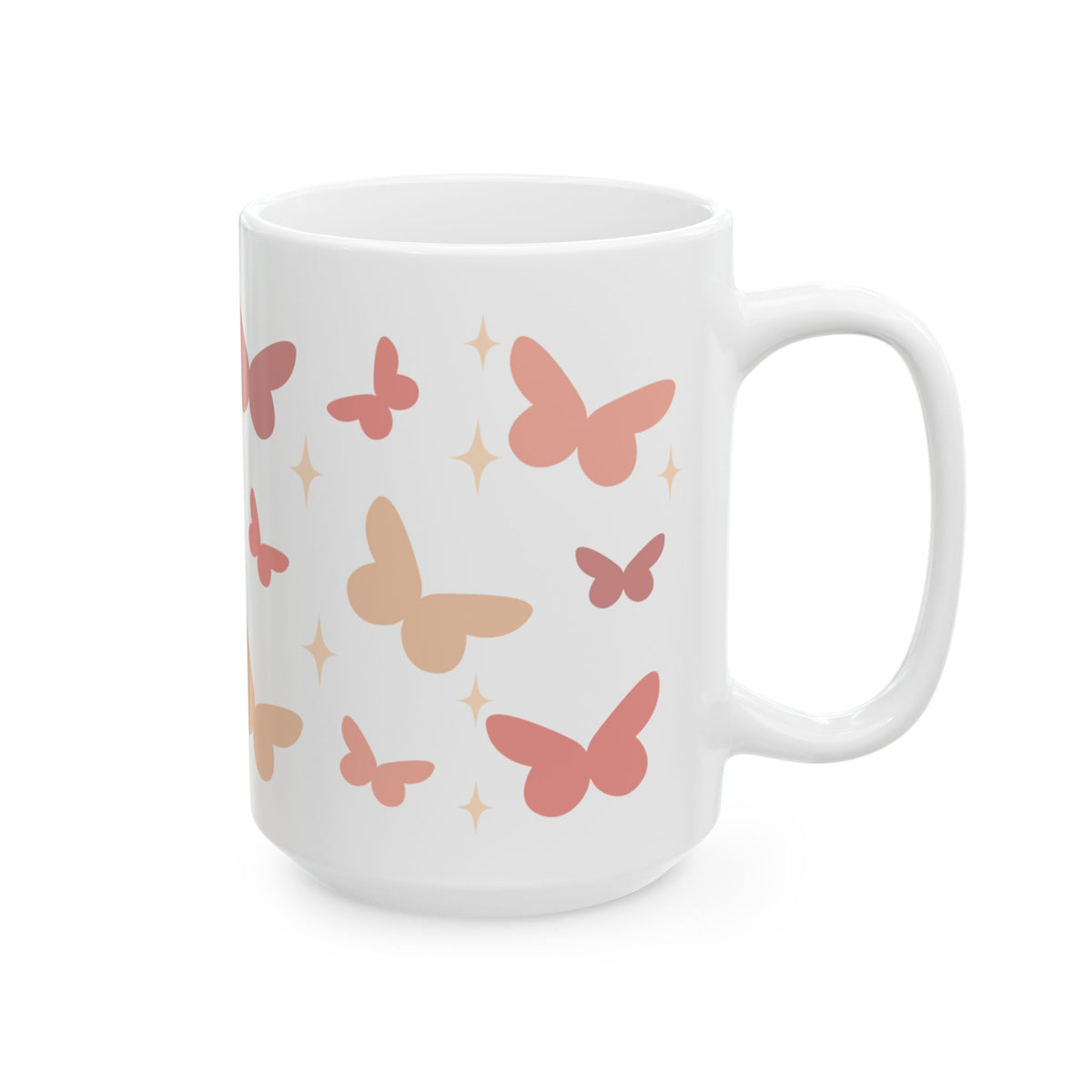 Butterfly Season Cute Ceramic Mug Coffee Cup (11oz & 15oz)