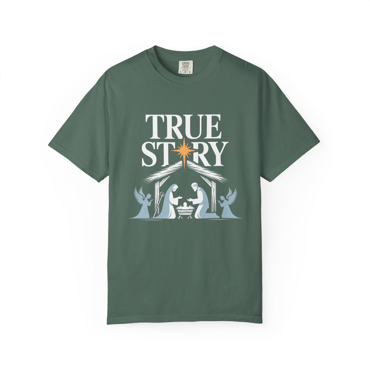 True Story Christmas Nativity Scene T-Shirt Christian Graphic Tee