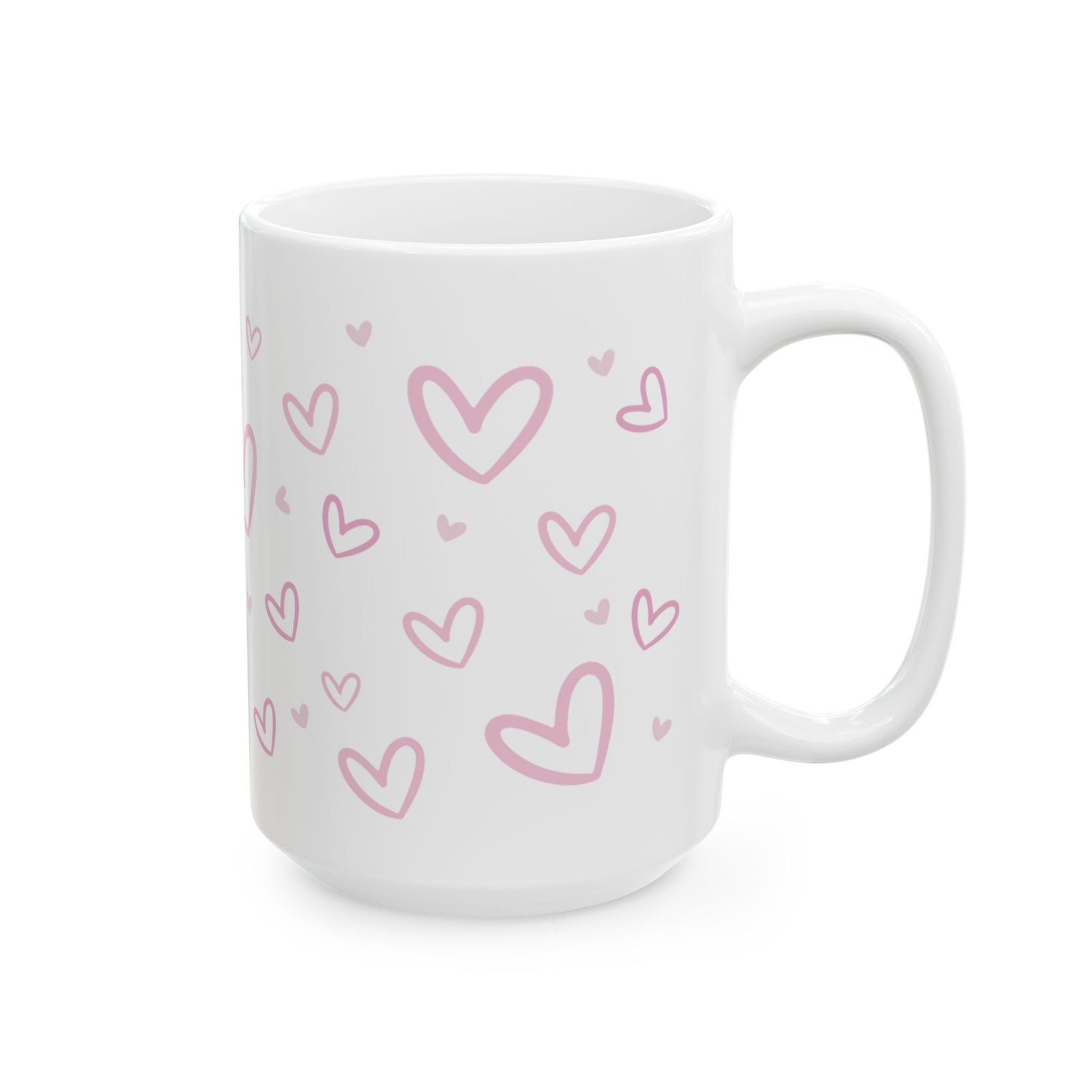 Heart Confetti Mug — Cute Valentine’s Day Coffee Cup (11oz & 15oz)