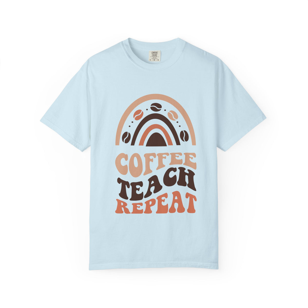 Coffee Teach Repeat Teacher Graphic T-Shirt Unisex Tee