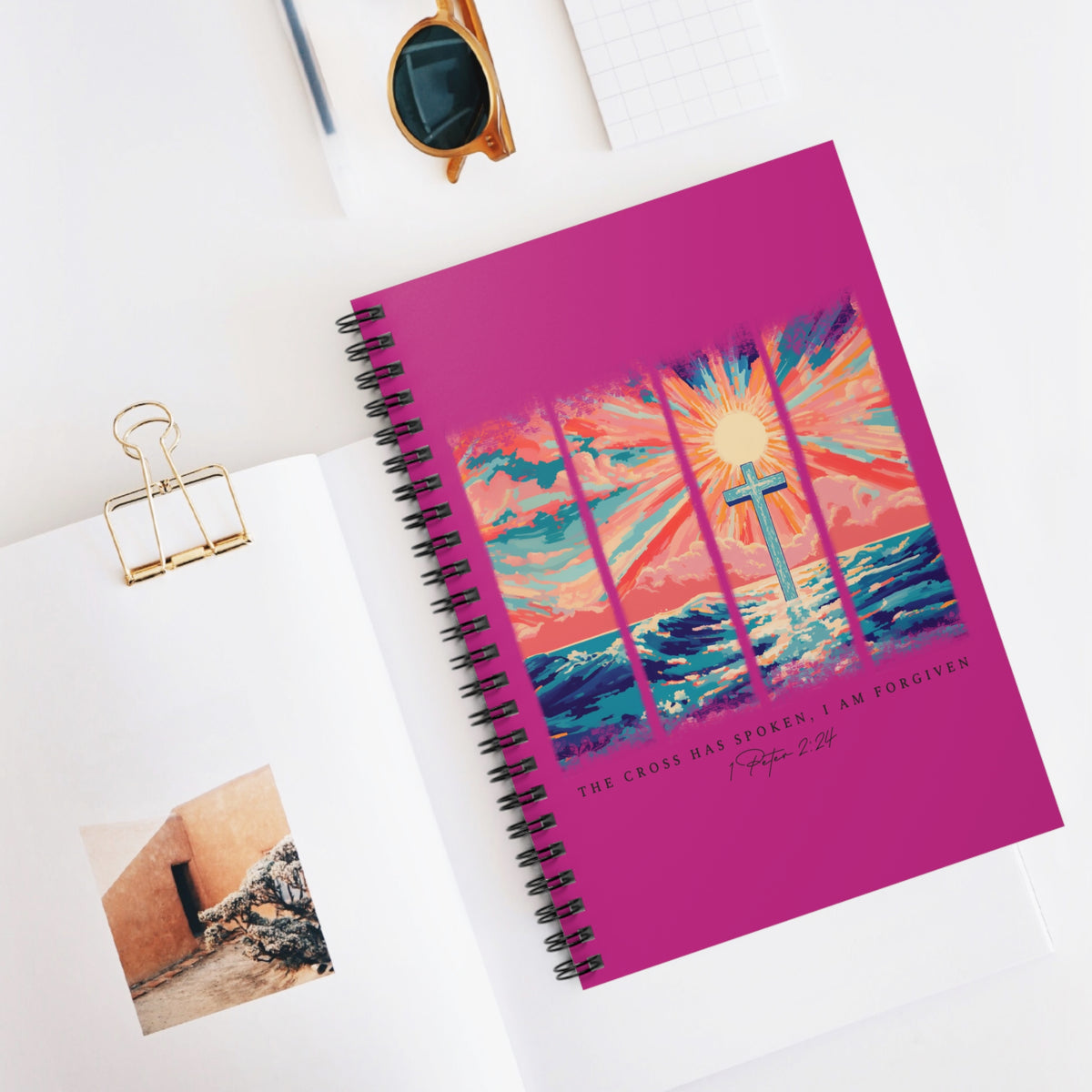 The Cross Has Spoken I Am Forgiven Christian Spiral Notebook Ruled Journal