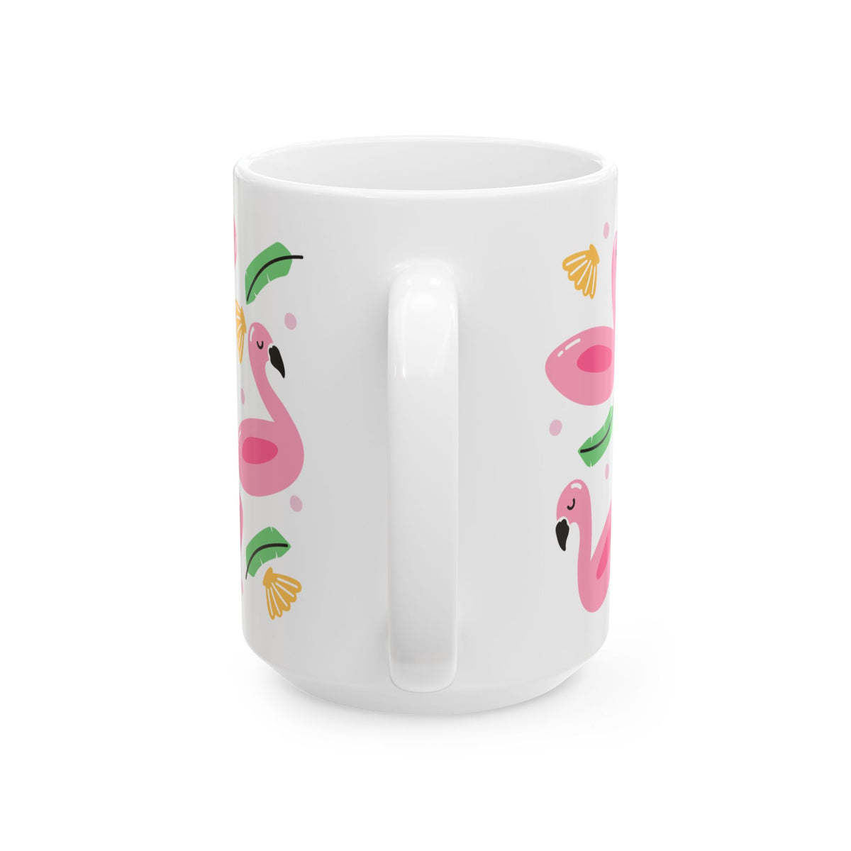 Flamingo Float Cute Ceramic Mug Coffee Cup (11oz & 15oz)