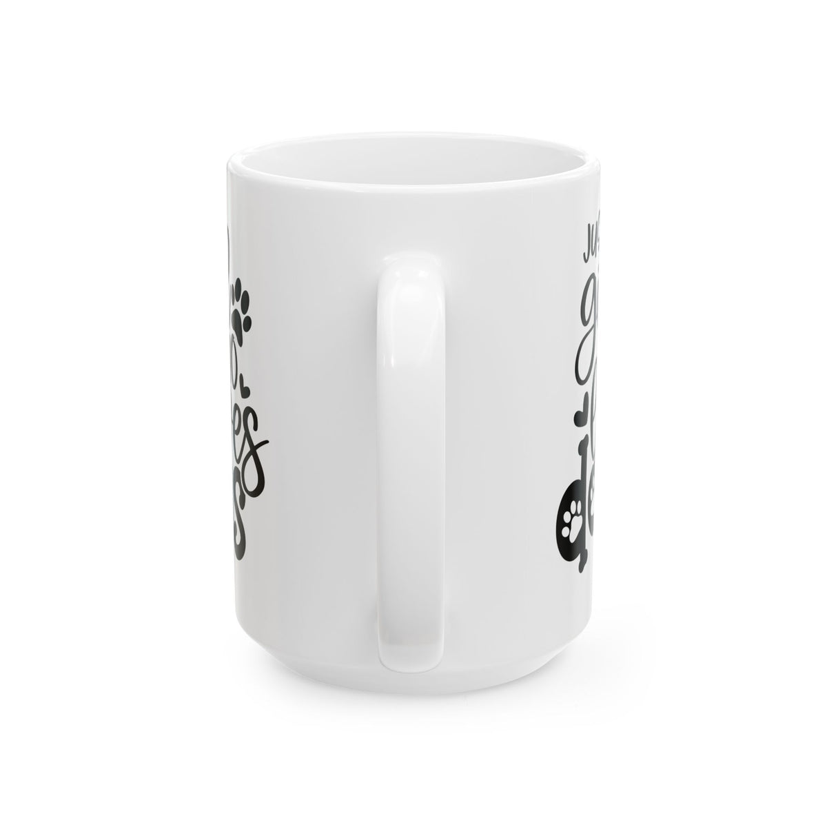 Just A Girl Who Loves Dogs Cute Ceramic Mug Coffee Cup (11oz & 15oz)
