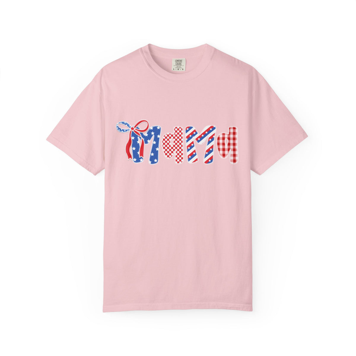 Patriotic Mama USA Graphic T-Shirt 4th of July Mom Tee