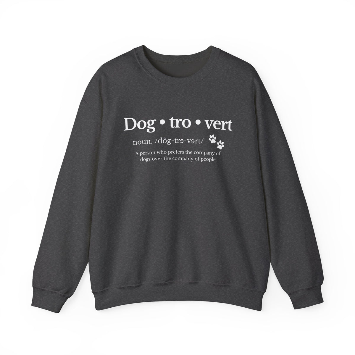 Dog-tro-vert Dog Lover Unisex Heavy Blend Cozy Crewneck Sweatshirt - Sydney So Sweet