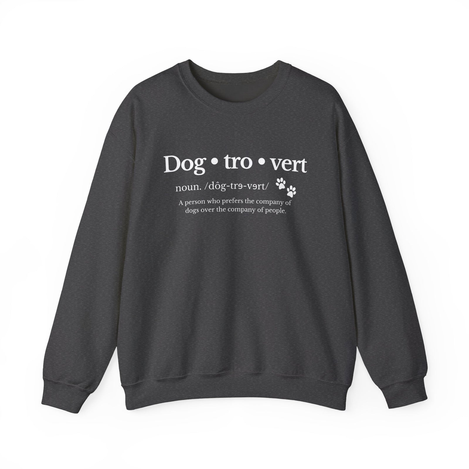 Dog-tro-vert Dog Lover Unisex Heavy Blend Cozy Crewneck Sweatshirt - Sydney So Sweet