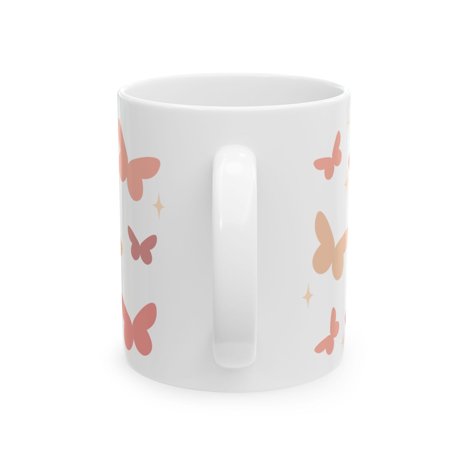 Butterfly Season Cute Ceramic Mug Coffee Cup (11oz & 15oz)