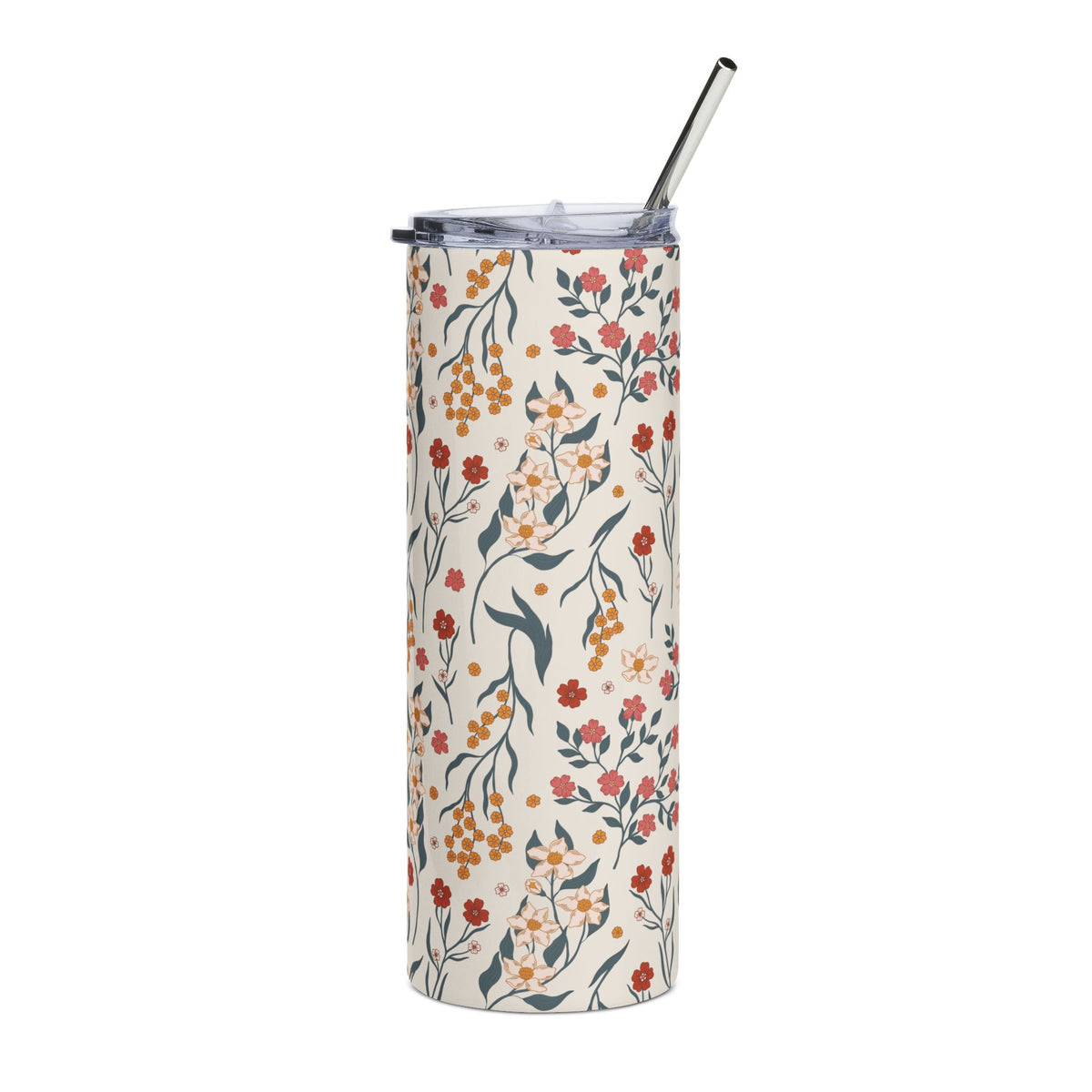 Vintage Wildflower Vine 20oz Stainless Steel Tumbler Insulated  Travel Cup
