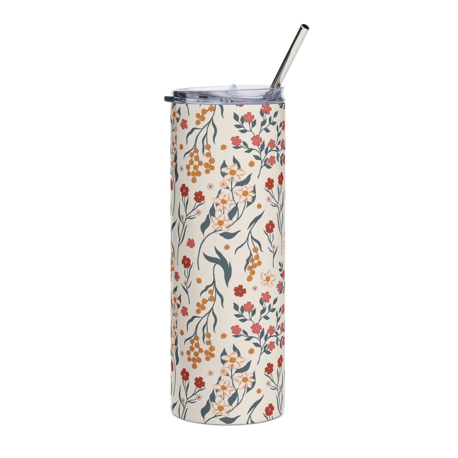 Vintage Wildflower Vine 20oz Stainless Steel Tumbler Insulated  Travel Cup