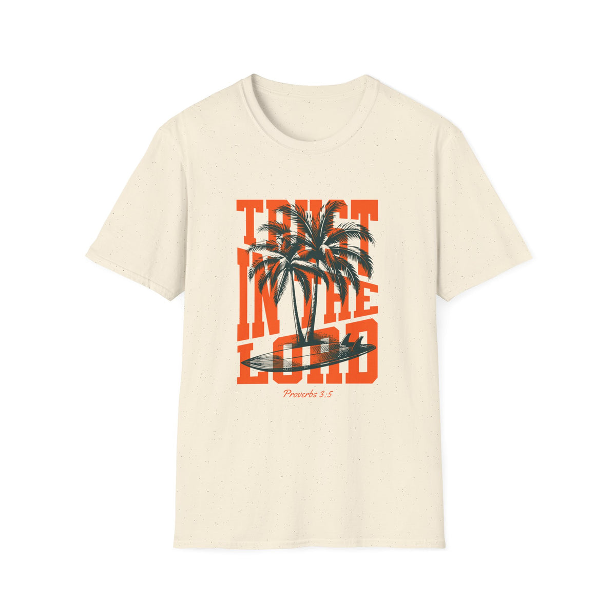 Trust in the Lord Palm Trees T-Shirt Summer Christian Faith Tee