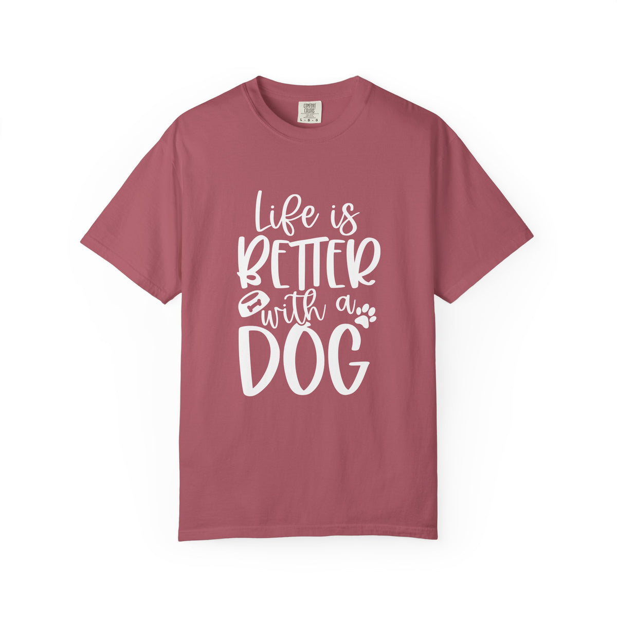 Life is Better with a Dog T-Shirt Cute Dog Mom Graphic Tee