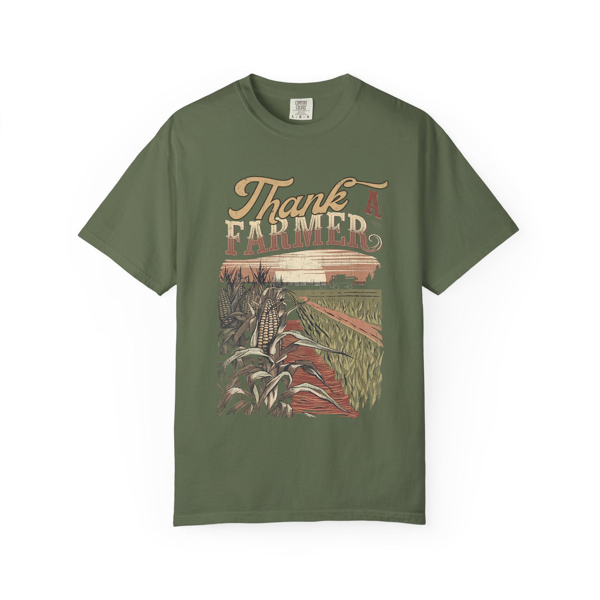 Thank a Farmer T-Shirt Rustic Harvest Vintage Tee