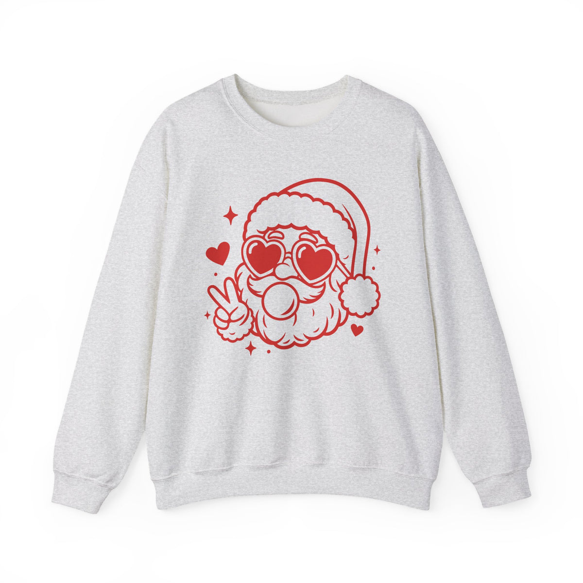 Cool Santa Baby Bubblegum Heavy Blend Women's Crewneck Cozy Christmas Graphic Sweatshirt - Sydney So Sweet