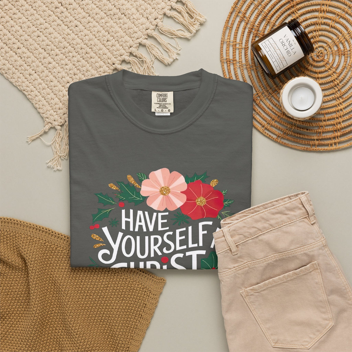 Have Yourself a Christ Filled Christmas T-Shirt Christian Graphic Tee