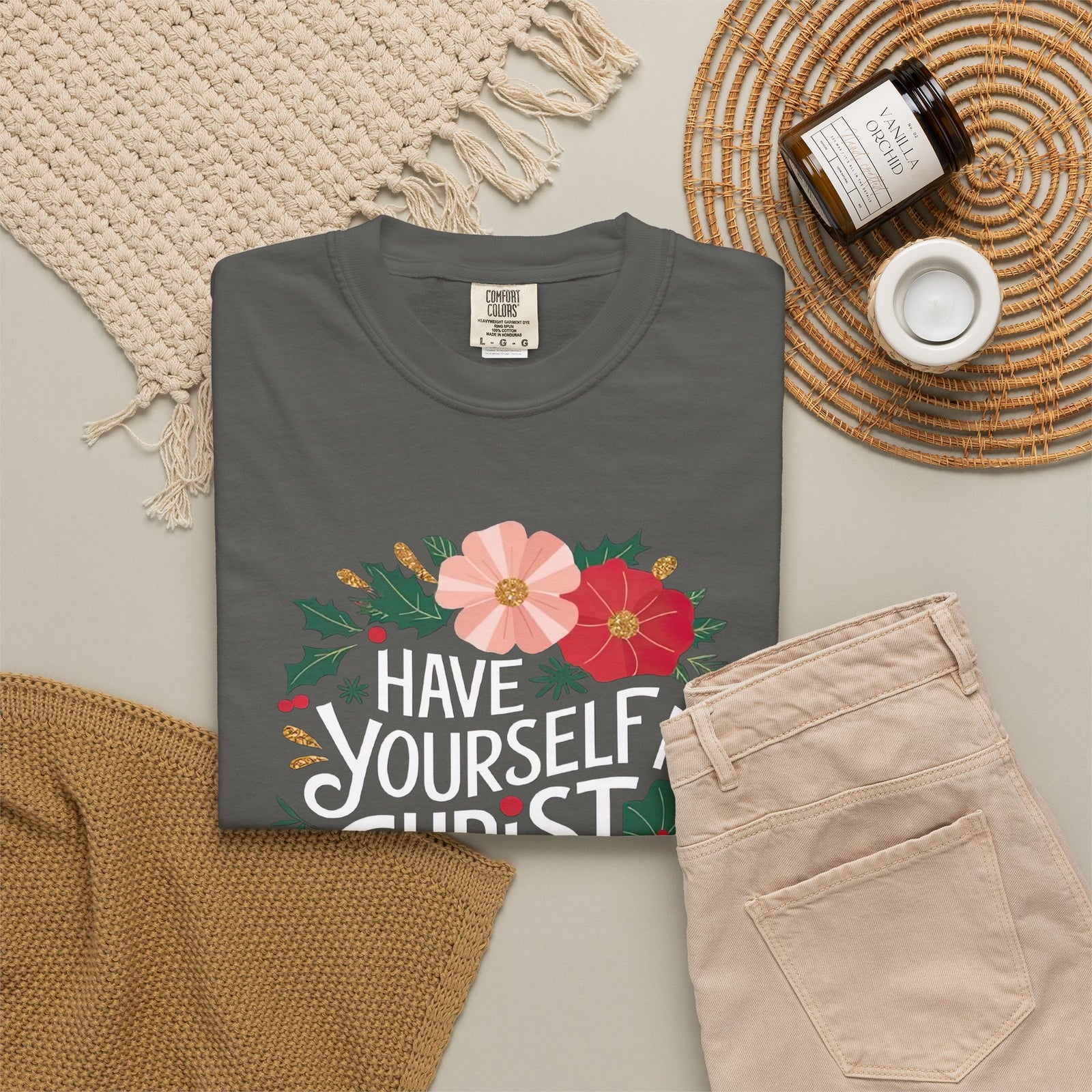 Have Yourself a Christ Filled Christmas T-Shirt Christian Graphic Tee