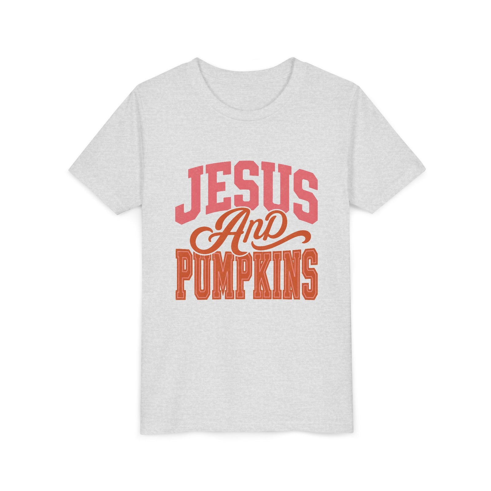 Jesus And Pumpkins Tee Fall Kids Christian Graphic T-Shirt