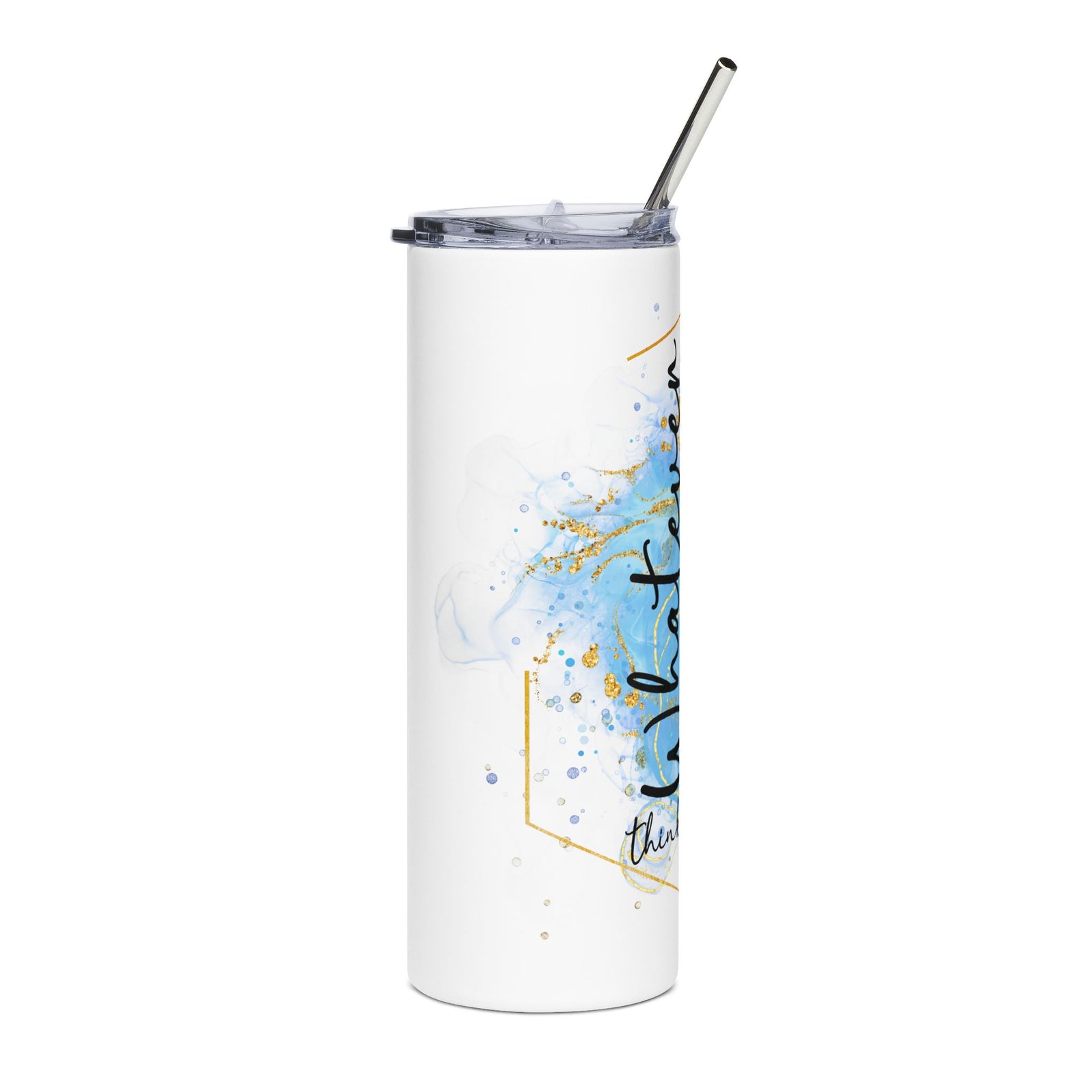 Think on These Things 20oz Stainless Tumbler Insulated Christian Travel Cup - Sydney So Sweet