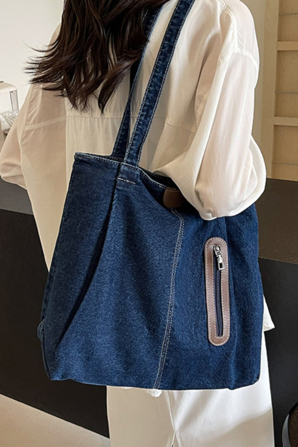 Medium Denim Tote Bag - Sydney So Sweet