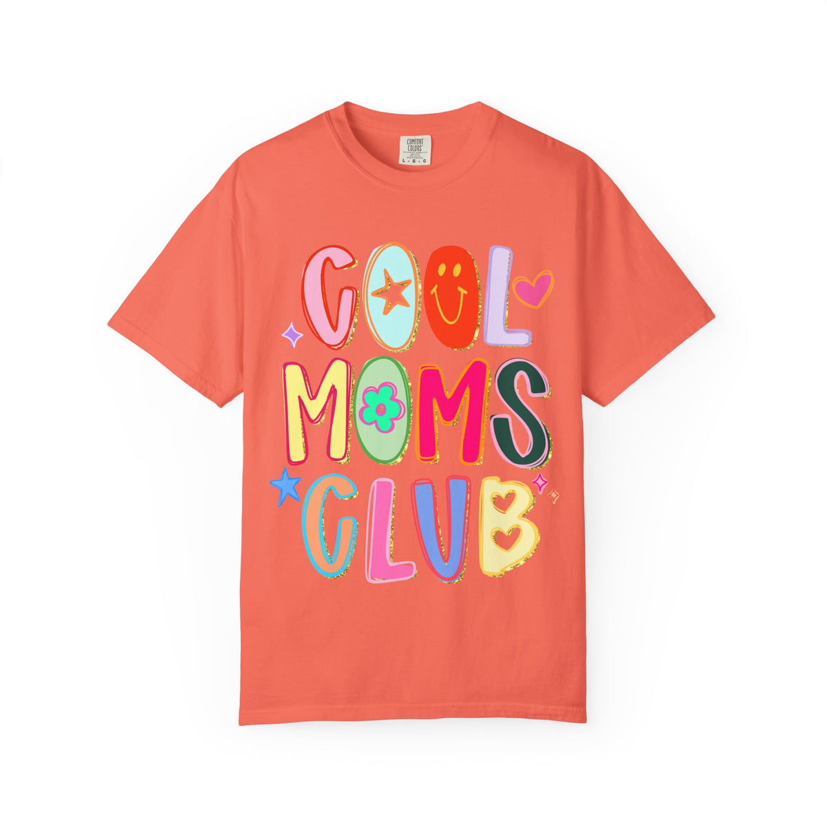 Cool Moms Club T-Shirt Colorful Retro Graphic Tee for Moms
