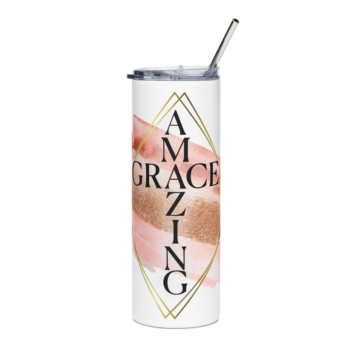Amazing Grace 20oz Stainless Tumbler Insulated Christian Travel Cup - Sydney So Sweet
