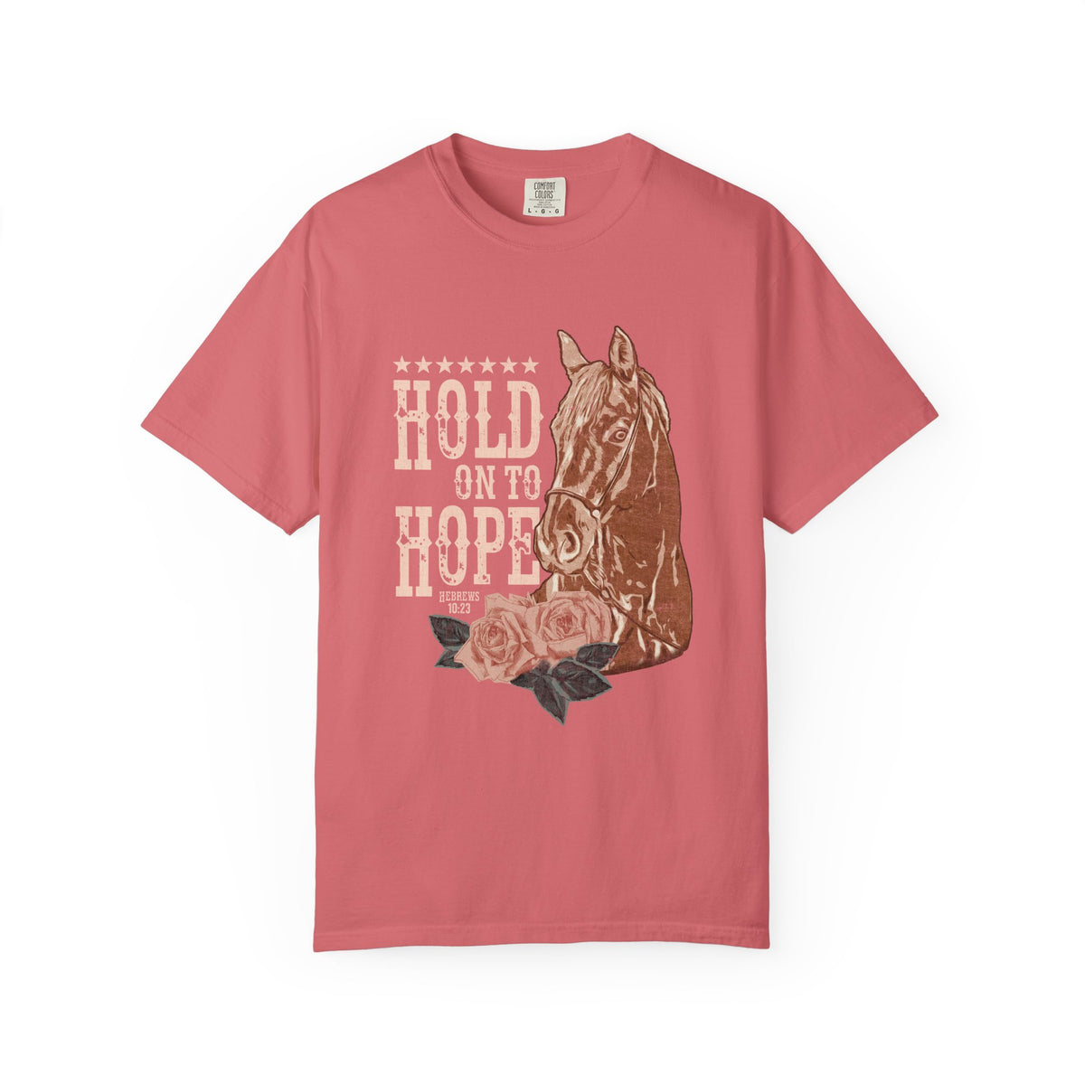 Hold On To Hope Horse T-Shirt Vintage Christian Distressed Graphic Tee
