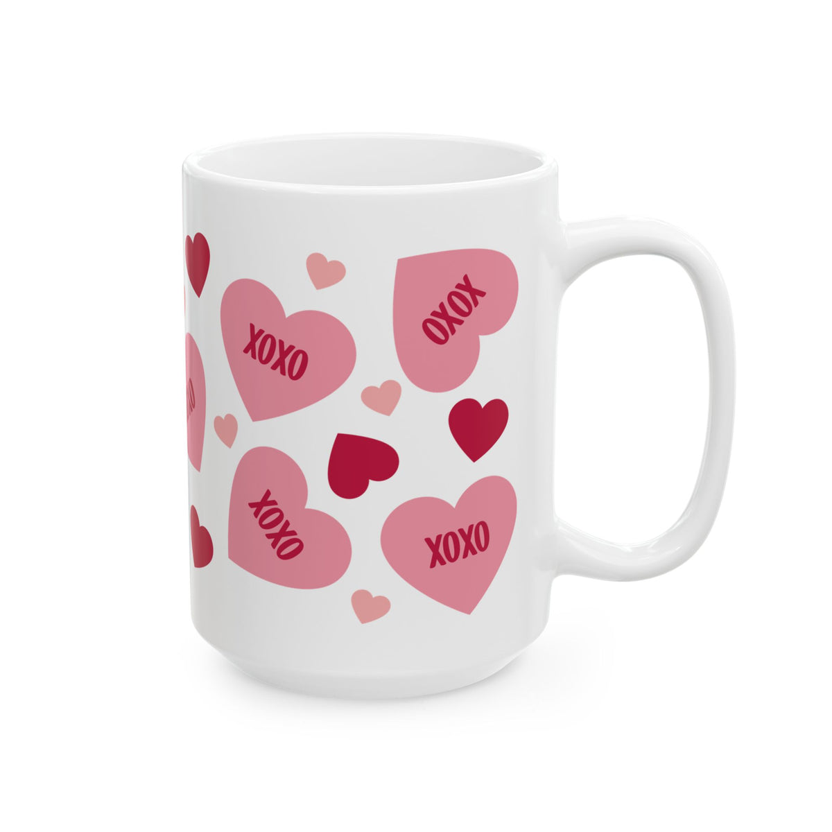 XOXO Hearts Mug — Cute Valentine’s Day Coffee Cup (11oz & 15oz) - Sydney So Sweet
