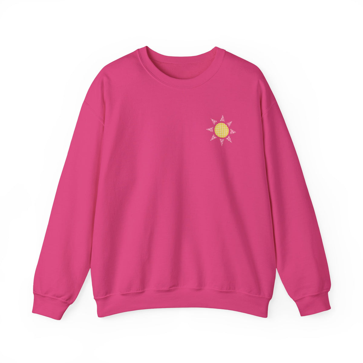 See You Sunday Christian Sweatshirt Cute Church Sun Faux Fabric Crewneck